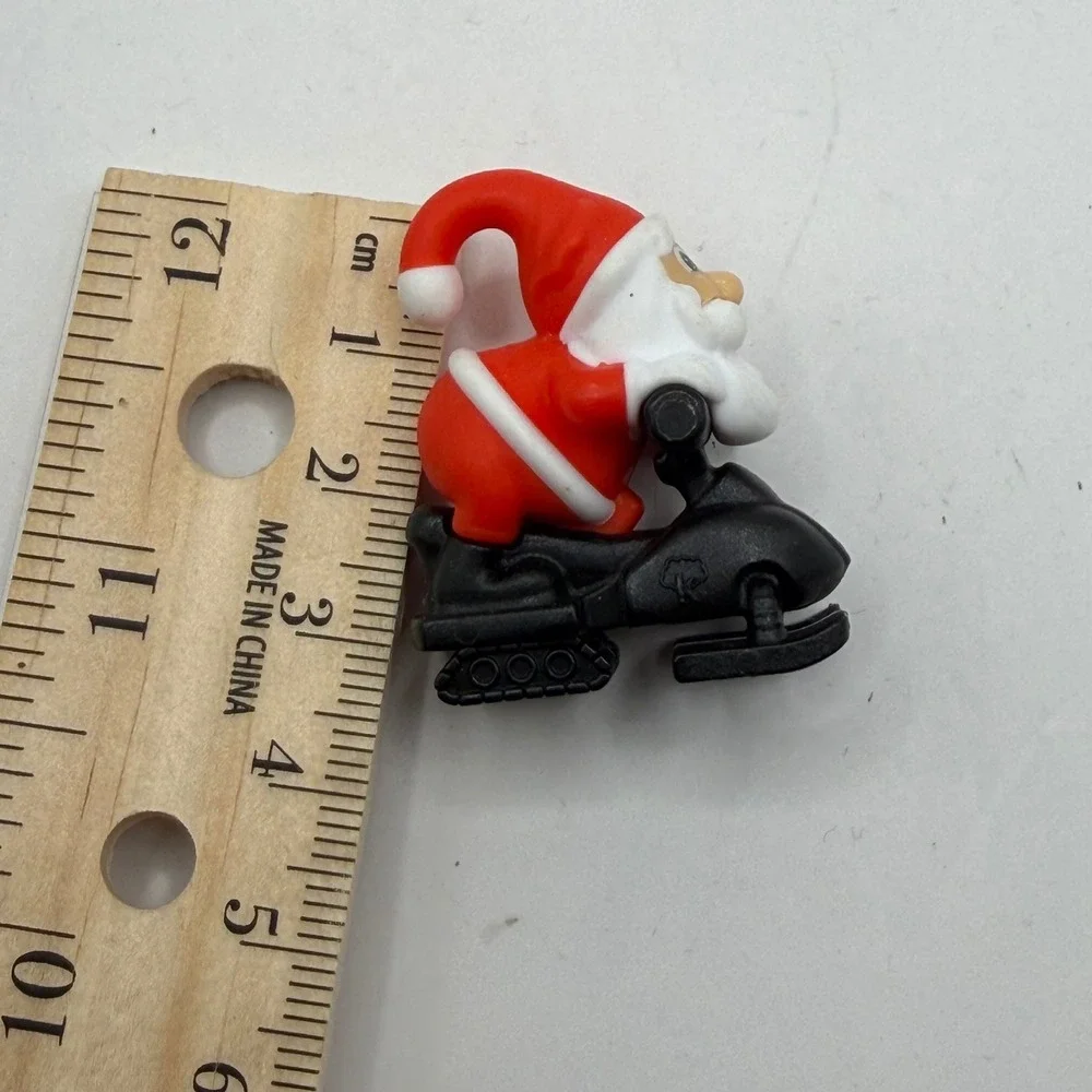 Vintage Kinder Surprise Santa Claus on Snowmobile Mini‎ Figure Toy Collectible